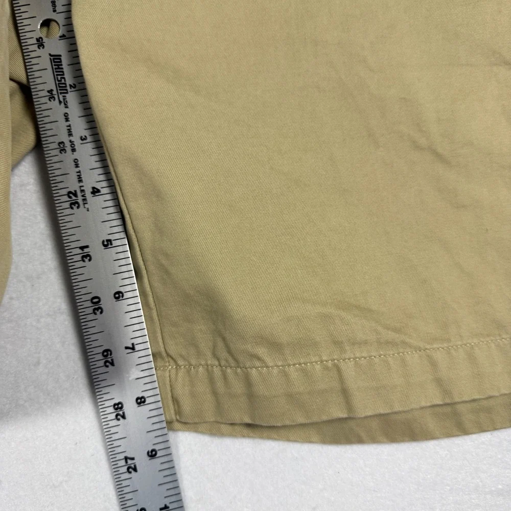 Peter Millar Mens 38 Khaki Tan Pima Cotton Flat Front Shorts MCOB31